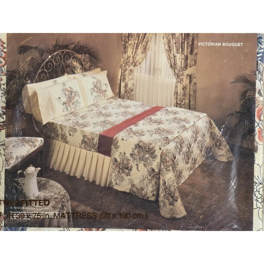 2 Set Vintage Tastemaker NEW‎ NOS Twin Fitted Sheets